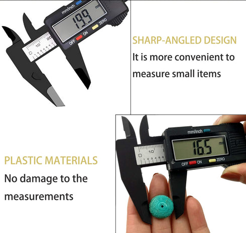Electronic Digital Calipers, LCD Measuring Tool with Inch and Millimeter Conversion, Suitable for DIY/Jewelry