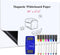 Self Adhesive Magnetic White Board Set, 39x17 inch Dry Erase Boards for Wall, Glass, Office, Home, Peel and Stick