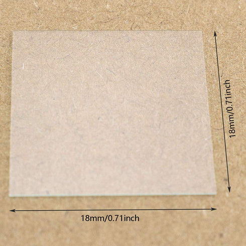 Coverslip 100PCS 18x18mm Microscope Cover Glass for Biological Science Education