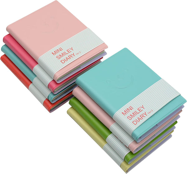 Yansanido 8 Pcs Pocket Notebook - 3 Inch x 4 Inch with PU Leather Case for School and Office Supplies