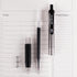 Retractable Black Ink Gel Pens, 10 Pack Quick Dry 0.5mm Fine Point Premium Rolling Ball Gel Pens Refillable for Office School Supply by EYEYE