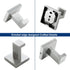 SUS304 4 Pack Towel Hooks for Bathrooms, Brushed Nickel Towel Hook for Kitchen Bathroom, Stainless Steel Coat Hook