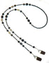 Hidden Hollow Beads Super Slim Women's Beaded Lanyard 34" Made in USA for Keys ID Card Badge Holder