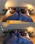 5200mAh 3 Dimmable Rechargeable Wood Wall Lights with Remote & Touch, Battery Operated Wall Sconce Color Temperatures