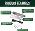 GKOLED Hardscape Light, 6.8 Inch Paver Wall Light, 4W 2700K LED, Solid Aluminum Housing, 12V AC/DC, Gray, UL Listed