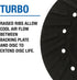Mercer Industries Turbo Backing Pad, 5" x 5/8"-11 for Fibre Discs
