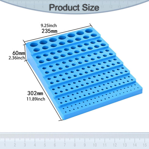 predolo 187 Professional Bit Organizer Hole Screwdriver Bit Dispenser Workbench Storage