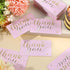 LXUEJIE 100 3.5 2 inch Pcs Thank You Cards, Pink Thank You Cards x Thanks Card with Free Write Pink Thanks Card