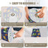 Krafig Garbage Trucks and Trash Bins Table Lamp Nightstand Lamp with Linen Fabric Lamp Shade Night Light Bedside Desk