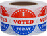Hybsk I Voted Today with Red, White, and Blue Circle Stickers 1.5 Inch Round, 500 Labels Per Roll