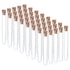 PATIKIL 7ml Plastic Test Tubes with Cork Stoppers, 40Pcs 100x12mm Tubes for Scientific Party Decoration and Lab Use