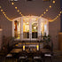 Mlambert 48FT 15 G40 Bulbs(1 Solar String Lights, Outdoor Waterproof Patio Lights with Shatterproof Spare), Led Light