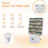 YASHILAIYA Bookshelf Library Book Night Light,Night Lights Plug into Wall LED Dusk to Dawn Light Sensors Indoor Home