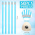 Tinlade 50 Pcs Triangular Grip Pencils Wedding Pencils HB Graphite Pencil Pack Wood Pencils with Eraser for School Drawing Sketching Bridal Baby Shower Office Supplies (Blue) by Tinlade