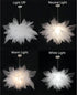 17.7 Inch Stacked Tulle Pendant Light, Modern Style Fabric Hanging Light, Pendant Lamp for DiningRoom, Living Room
