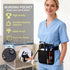 26.4-61Inch Server Apron with Adjustale Strap,Restaurant Waitress Accessories Bag with Pockets for Hotel Bar(Inc Strap