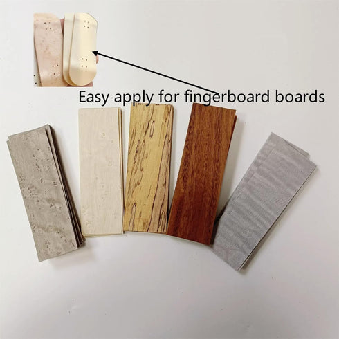 Sheet,1.5" x5.5",50 1/60" Unfinished Exotic Fingerboard Wood Veneer Pieces Without Paper Thickness,Ideal