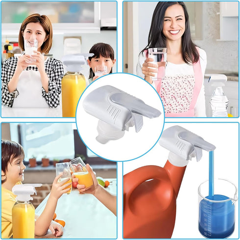 ishenkea Electric Laundry Detergent Dispenser with Measuring CupSmart Pump for Liquid Detergent Containers,No Need