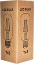 T45 3 Bulb E26 Hometown Evolution, Inc. LED Spiral Filament Watt Light with Medium Base for Lamps, Fixtures