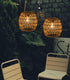 Bulb 4*AA Battery Operated Outdoor Chandelier for Gazebo Pendant Light with Remote Control LED Farmhouse Hanging Boho