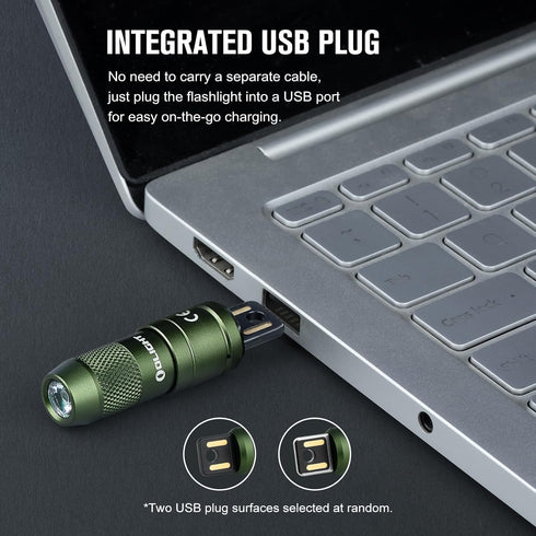 OLIGHT IMINI 2 EDC Rechargeable Keychain Flashlight - 50 Lumens Compact Mini Light for Everyday Carry