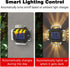 3 IP65 Solar Wall Lights Outdoor, Modes Motion Sensor Solar Lights with Waterproof, LED Wall Sconce for House Yard