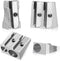 OFiSEXPT Metal Pencil Sharpeners, 4pcs Manual Double Hole Pencil Sharpener for Colored Graphite