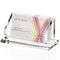 HEZONG Business Card Holder, Clear Acrylic Display Stand for Desk - 1 Slot Horizontal Placement 1 Pack (1 slot-H)