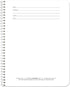 BookFactory Left-Handed Notebook, NotRight (Lefty) 120 Pages, 8.5'' x 11'', Wire-O