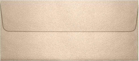 LUXPaper #10 Business Envelopes | Peel & Press | 4 1/8" x 9 1/2" | Taupe Metallic | 81lb. Text | 50 Qty