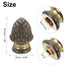 PATIKIL 25 36.5mm 1 Set x Lamp Finials Caps Knob, Solid Brass Lamp Shade Top Decoration Screw Cap Nuts with Brass