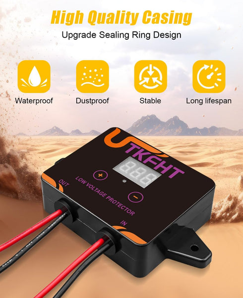 UTKFHT M18 18V 20V Upgrade Power Wheel Adapter Kit Compatible with Dewalt Battery with Voltage Regulator Fuse and Wire