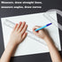 Tdfronien 2 Packs 12 Inch 6 Inch Set Set Set Plastic Ruler and Plastic Protractor Clear Math Geometry Classroom Angle