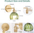 Shenmoyl Vintage Battery Operated Wall Sconce with Green Tulip Glass Lampshade Rechargeable Battery Powered Wall Light