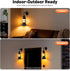 YUASDUU E27 Rustic Wall Sconces Lantern Light, Outdoor Wall Sconce with Base and Glass Shade Vintage Wall Light Fixture