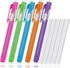 Molain 10 Pcs Pen-Style Erasers Set, 5 Retractable Click Eraser Pens + 5 Mechanical Erasers for Kids & Students