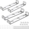 Trinkrittey 4 Packs Light Fixture Mounting Bracket for Ceiling Pendant Universal Light Fixture
