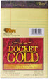 TOPS Docket Gold Writing Pads, Jr. Legal Rule, 5" x 8", Canary Paper, 50 Sheets, 12 Pack (63900)