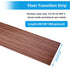Floor Transition Strip, Self Adhesive Laminate Cover Strips, 1.57" Flat Vinyl for Tile and Wood Joins