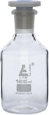 EISCO 125mL Glass Reagent Bottle with Acid Proof Polypropylene Stopper, Borosilicate 3.3 Glass