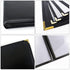 8.5 11 2 Pack 4 8 Menu-Covers X Restaurant - Menu Sleeve Page View Premium Faux Leather Transparent Black for Bar Cafe