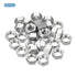 PATIKIL M8 1.0 30 Pack 6mm x Steel Hex Nuts, Metric Thread Zinc Plated Finished Hardware Nuts Screw Bolt Fasteners
