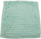 School 10" Square Locker Fur Rug Carpet, Torquoise/Aqua