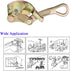 Wogoboo 4408 Lbs(2 Cable Grip Wire Gripper Steel Cable Puller Tool for Wire Rope,Pulling Ton)