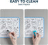 LOUKIN Small 9 x 12 Inch Dry Erase Lapboard, Double Sided (Ruled/Plain), Mini Magnetic Whiteboard Set