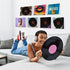 Vinyl Record Holder Storage Wall Mount Shelves, Clear Acrylic CD Rack, 8 Pack for Music Album Display and Kids Bookshelf