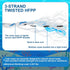 3 1/4" Dia-200', 1/4" Dia-400', 5/16" Dia-400' Sinking Line Leaded Core Rope for Crab Trap and Shrimp Pot Crab Trap
