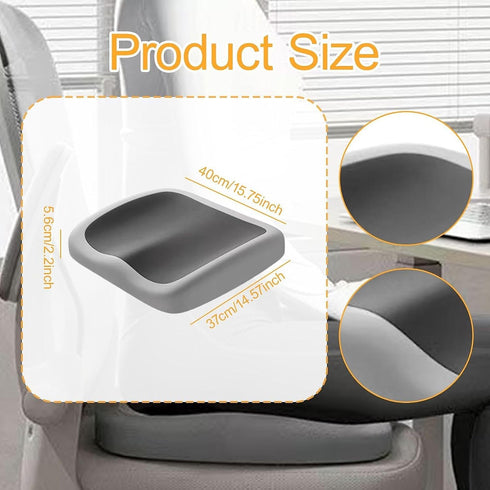 HouseVibe Tailbone- Seat Cushion for Office Chair Car Travel Airplane, Memory Foam Orthopedic Support Cushion