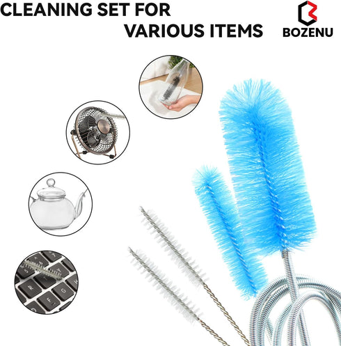 Flexible Drain Brush, 66 Inch Long Double Ended Hose Pipe Cleaning Brush with 58 Inch Tube Brush