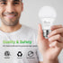 A19 LED Light Bulb, 75W Equivalent, 11W 2700K Warm White, Non-Dimmable, 6-Pack